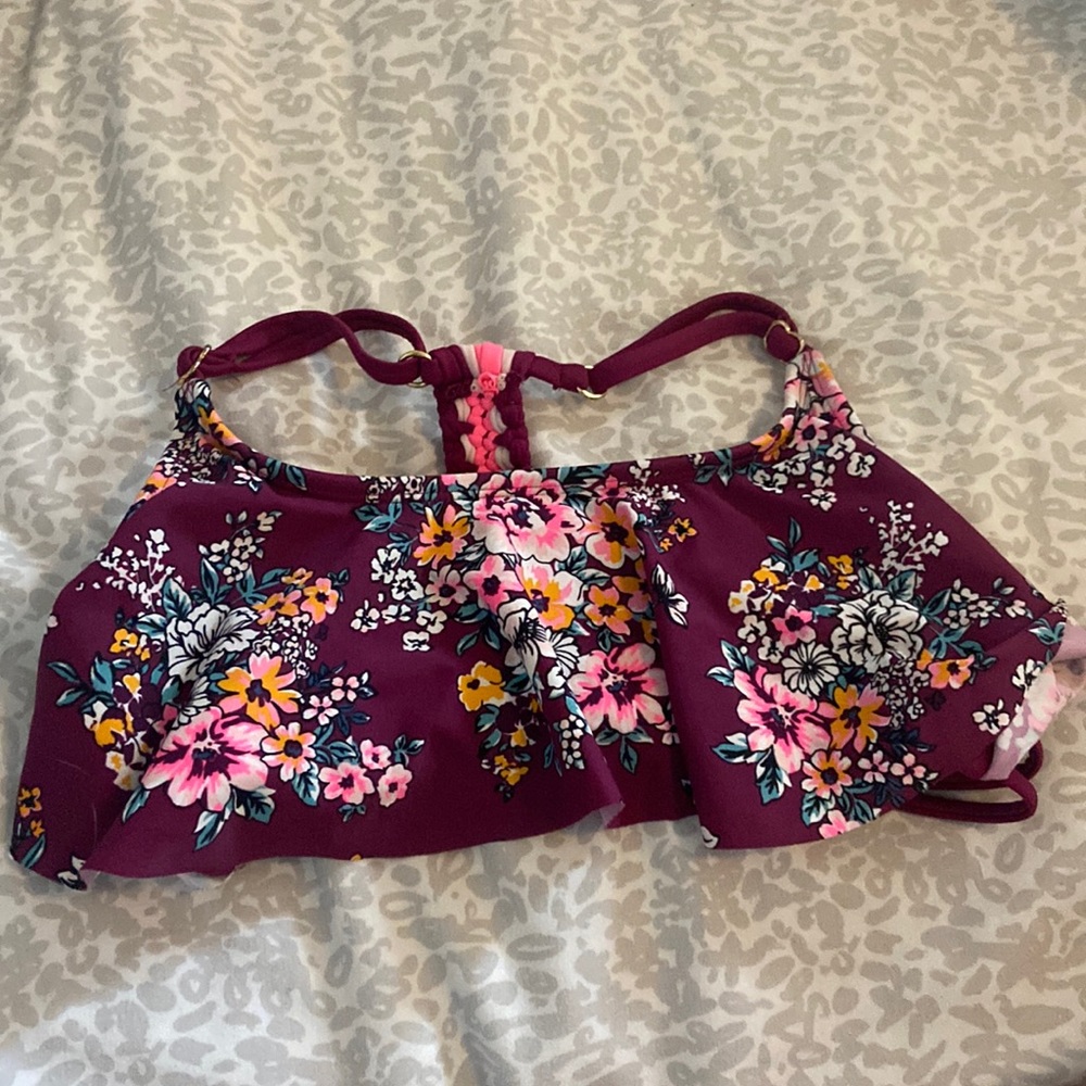 floral bikini top